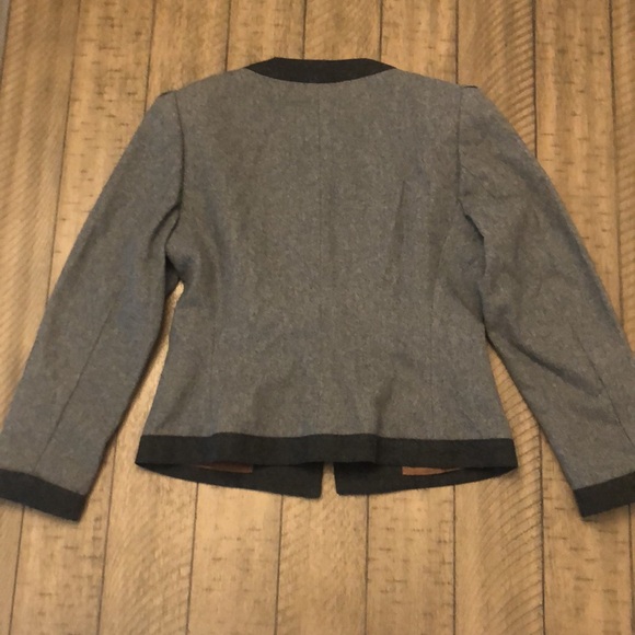 Sasson Vintage 80’s wool blend cropped blazer 8/9 gray - Picture 9 of 10